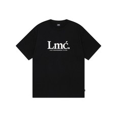 [엘엠씨] LMC SERIF LOGO TEE black