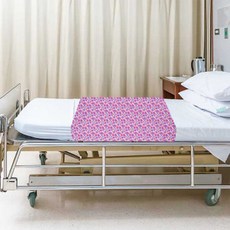 침대시트 방수커버 병원용 간병용 실버패드, 방수 침대 시트(사각), 무지 화이트, 1개