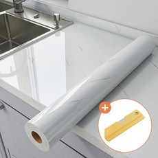 레디보드 대리석 시트지 60cm x 3m, 비앙코화이트