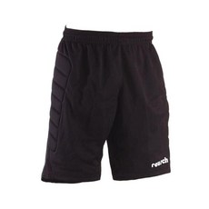 Reusch 남성용 패딩 면 볼 반바지 - 성인용 라지 블랙 | 축구 골키퍼 보호 반바지 | 운동용 스포츠웨어