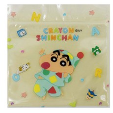 蠟筆小新 夾鏈袋 (10入) 多功能收納密封袋, 1個, 黃色睡衣-約10*10cm