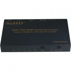 ViewHD 울트라 HD 18G HDMI 오디오 추출기분배기 v2.0b 지원 | HDCP v2.2 4K60Hz HDR ARC 3.5mm 아날로그 출력 토스링크 광학 모델 VHD