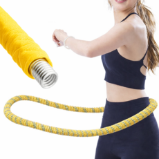GO마켓 무소음 훌라후프, 1개, 노란색, 1.5kg