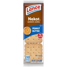 Lance 네곳 샌드위치 쿠키 피넛 버터, 49g, 1개