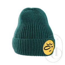 별별 아동 칼라 패치 니트 비니 골지비니