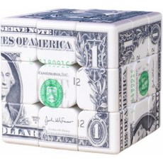 큐브스피드 달러 큐브 3x3 매직 미국 지폐 스피드 퍼즐 장난감, One Dollar