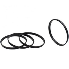 휠 액세서리 부품 4개 폴리카보네이트 허브 중심 링 외경 125.50mm 내경 121.30mm 다용도 도지 B 시리즈 밴 D 트럭 RAM 1500 2500 3500 해외 직배송, 125.50mm OD, Polycarbonate