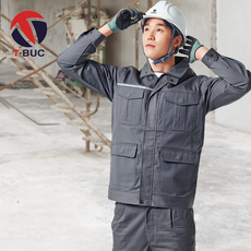 티뷰크 작업복상의 TB-792J 방염복 방진 크린룸 공장, 1개, M