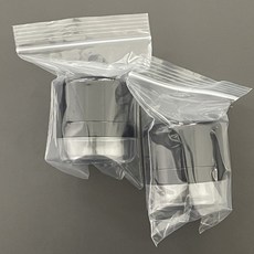 痱子粉盒 粉撲盒 附鏡 粉撲分裝盒 便攜式, 1個, 陞級版 黑色耐磨 兩個個裝