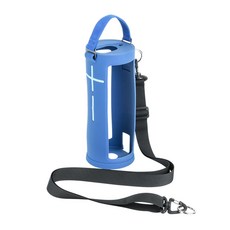 Megaboom 3 용 카라비너 ​​후크가있는 견고한 실리콘 케이스 모든 시나리오에서 휴대용 수납 가방, 01 블루