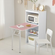 플레인홈 세이버 접이식 테이블 렌지대, 3단, 핑크