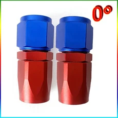 2PCS 자동차 오일 쿨러 키트 AN4 AN6 AN8 AN10 AN12 알루미늄 AN 피팅 오일 연료 호스 용 회전 어댑터 0 /45 /90 180 재사용 가능, 기타, 2PCS Red blue 0