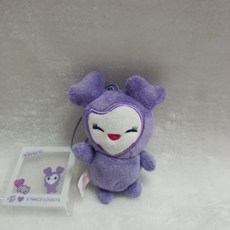 twice savelylovely周邊大頭毛絨手機掛件，可愛玩偶手機吊飾，台灣現貨快閃, 1個, 紫色 有標有掛