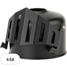 ThousWinds 이소가스 워머 중세기사 커버 케이스, 블랙, 4개