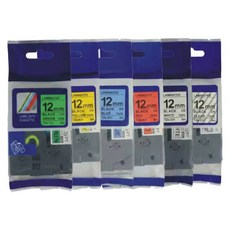 브라더 네임 라벨기 프린터기 라벨 테이프 스티커 용지 호환, 24mm, 투명배경 검정글씨 TZ1_1