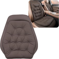 온토 쿨링 카시트 쿠션 대부분의 차량을 위한 오토시트 백 커버 앞좌석 및 뒷좌석을 편안한 가죽 시트 프로텍터 다크 PCS, Cushion Front