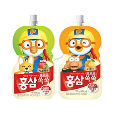 뽀로로 홍삼쏙쏙 사과매실 10개+오렌지 10개 총20개, 100ml