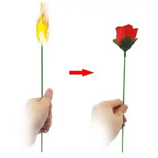 마술 공연 장난 꾸러기 장미 재미있는 선물 횃불이 장미로 변하다 트릭 참신한 깜짝 놀라움 신비로운 재미 마술사 장난감 237059, 마술 공연 장난 꾸러기 장미 재미있는 선물 횃불이 장미