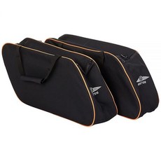 Bestem LGHD-GLIDE-SDL-R 하드 새들백 사이드 케이스 라이너 오렌지 파이핑 포함 할리 데이비슨 글라이드/로드 킹 페어 265894, 1