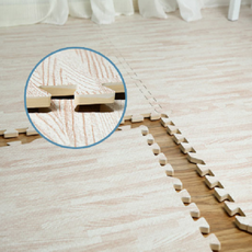 보리별 퍼즐 조립매트 층간소음매트 체육관 안전 방수 소음방지 쿠션 16장, 아이보리