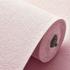 Fowod 린넨 벽지 자체 접착 방수 방습 곰팡이 방지 벽지 벽지 리노베이션 벽 스티커 길이 10m 20m, 분홍색