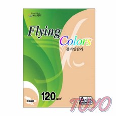 투요 플라잉칼라 복숭아 A4 20매 A4색상지 A4용지 A4복사용지