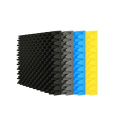 방음 메모리폼 흡음재 흡음판 쿠션 충격 노래방 소음 방지 6스폰지 부착 발편한 방지 폼, 1개