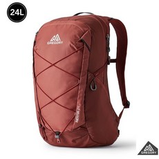 GREGORY 男 24L多功能登山背包 INERTIA 磚石紅 輕量透氣 登山健行 雙肩背包