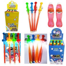 해피아이 2000 스틱 왕 비눗방울100ml 비누방울/리필액500ml/엘리디왕비눗방울 led, 1개, 3000led스틱왕비누방울 1개입