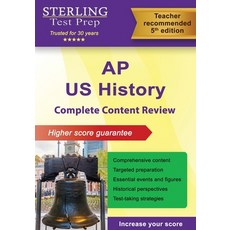 (영문도서) AP U.S. History: Complete Content Review for AP US History Exam Paperback, Sterling Education, English, 9798885572071
