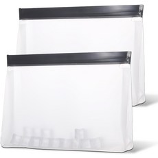 2개의 투명 누수 방지 냉동 가방 재사용 가능한 얼음 보관 스 큐브 보관함 용기 실리콘 스낵 식품 여행 식사 준비 샌드위치 냉장고 주방 정리 위스키