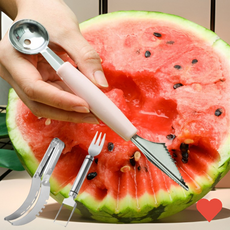 주방 커팅 과일 슬라이서 포크 3종 수박 칼 자르는 도구, 스푼, 1개