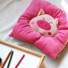 투요 핑크돼지 USB 발열 방석 엉따방석 USB방석 따뜻한방석