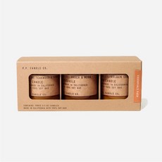 P.F. PF Candle〈現貨〉三入禮盒 加州大豆蠟香氛蠟燭 柚木菸草 大麻煙草 愛爾蘭威士忌3.5oz, 1個, 經典Essential｜04、11、21