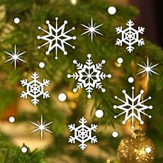 겨울눈꽃 중형01 유리장식스티커 유리용시트지