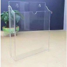 벽걸이 파일 보관함 서류 A3 A4 아크릴 투명 트레이, F. 투명한경사폴더