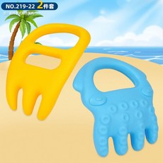 桃園熱賣 兒童沙灘玩具套裝 寶寶戲水沙漏決明子挖沙玩沙大號剷子沙灘桶工具, 1個, 219-22彩色沙灘玩具2件套