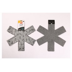 FASA 六爪造型鍋具保護墊, 1個, 無紡布隔熱墊 1組3入裝