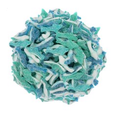 스마티 스톱 사워 상어 젤리 (2 파운드 (1개 팩) 블루 Smarty Stop Sour Blueberry Sharks Gummy Candy (2 Pound (Pack of 1), 2파운드(1팩), 1개