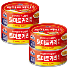 사조 토마토커리 참치 / 참치캔 통조림, 4개, 100g
