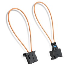 Civwesi 자동차 수 암 루프 광섬유 합선 테스트 링 2개 광섬유 링 앰프 오디오 테스트 링 #1394916 자동 결함 진단 케이블 액세서리 자동차용(블랙)