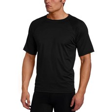 Kanu Surf 남성용 반소매 UPF 50+ 수영 셔츠 (레귤러 & 확장 사이즈) 블랙. 5X