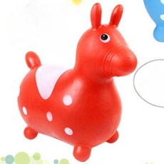 점핑말 호핑말 말장난감 점핑말타기 어린이짐볼 유아균형운동 유아짐볼, 1개, 레드