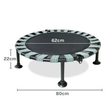 레버딜 미니트램폴린 가정용 마당 학교 운동 홈트 방방이 점핑 접이식 간이의자 공간절약 저소음, 1개, 진회색 특대형 흡착판 없음