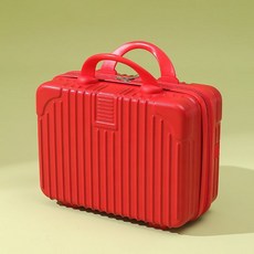 맞춤형 미니 여행가방 14인치 화장품 가방 기념품 가방 소형 여행가방 비밀번호 가방, 14 인치 다기능 화장품 케이스, 빨간색