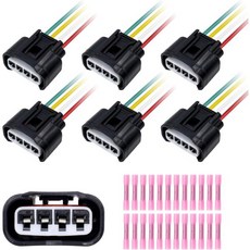 90980-11885 점화 코일 커넥터 호환 쉐보레 Prizm Hummer H3 Lexus ES300 폰티악 Vibe Scion TC XB XD Toyota 포러너 Avalon, 90980-11885 점화 코일 커넥터 호환 쉐보레 P