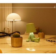 테이블 책상 3단조절 led 미니무드등(그린) 책상스탠드 책상조명 스탠드무드등