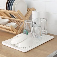 국내생산 홈키친 싱크대 컵받침 식기건조 트레이 KT50, 화이트, 1개