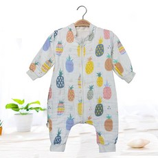 분리형 소매 거즈 슬리핑백 다리포켓 방지 홈웨어