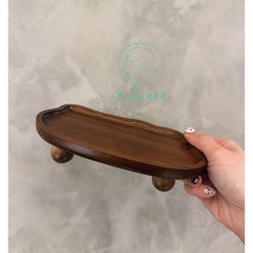 天然實木雲朵托盤，適用於保養品收納, 1個